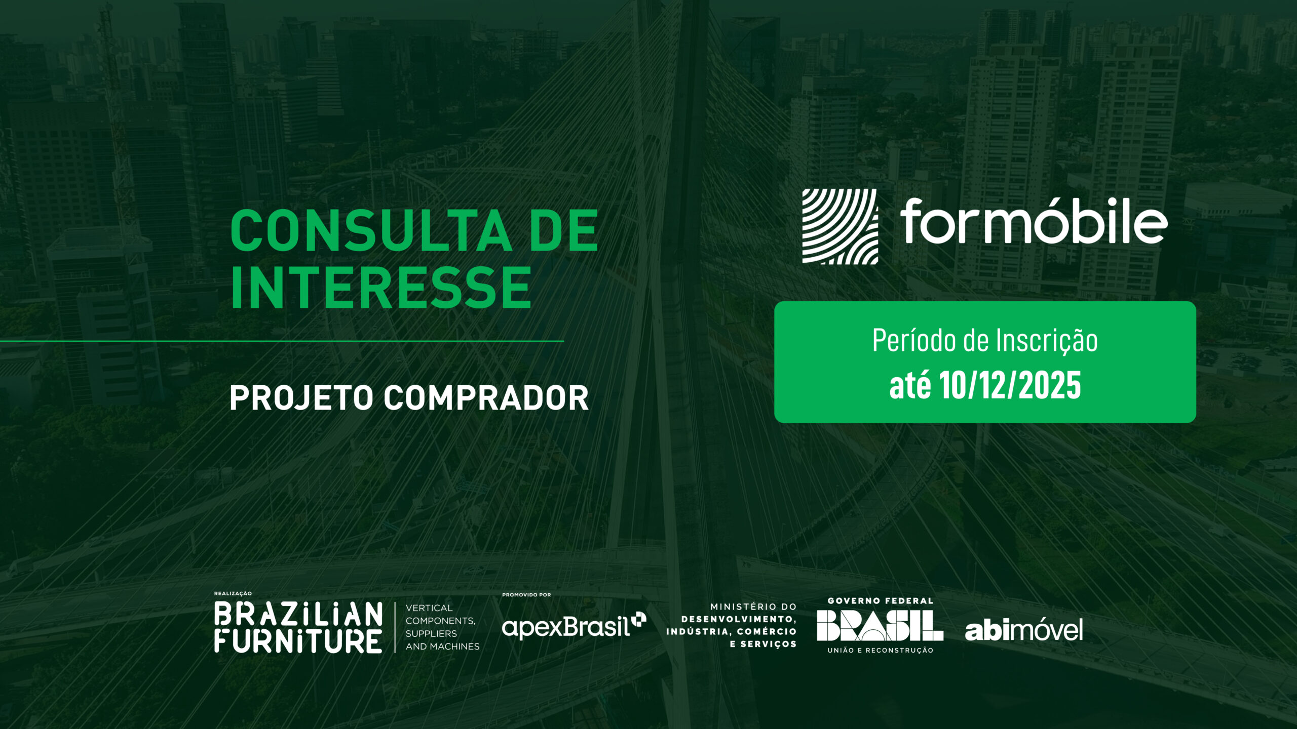 Brazilian Furniture abre consulta de interesse para o Projeto Comprador ForMóbile 2026